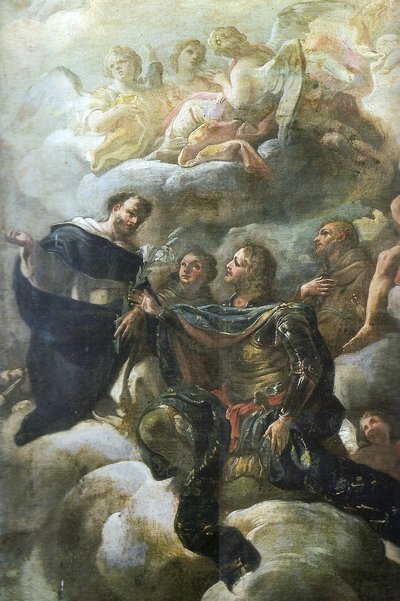 Apoteosis de San Nicolás (detalle) de Corrado Giaquinto